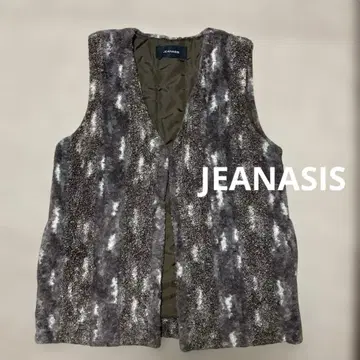 지나시스 JEANASIS 절개 퍼 베스트