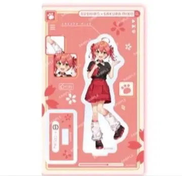 사쿠라미코 아크릴 스탠드 스시로 콜라보 네코포스 발송