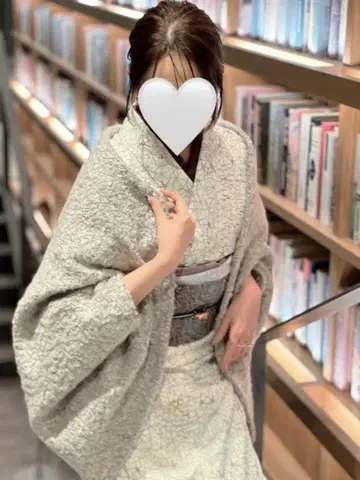 기모노 겉옷 코트 트위드 모몽가 마가렛 그레이