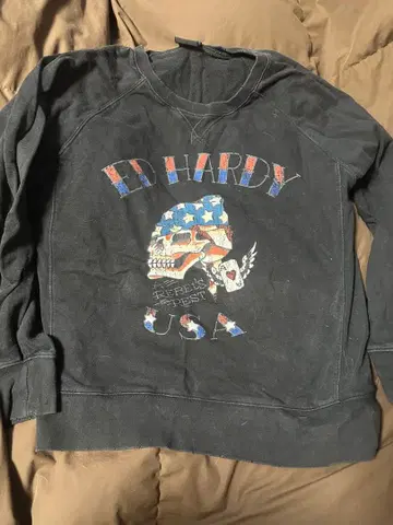 Ed Hardy 스컬 성조기 블랙