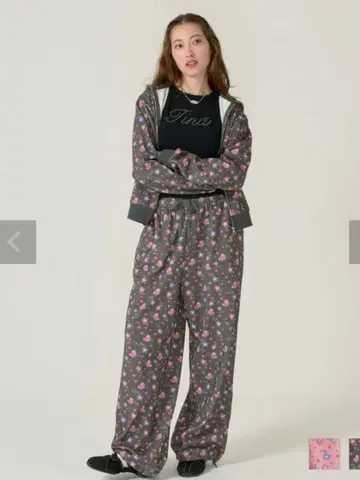 tina:jojun 오리지널 올 패턴 쭈리 팬츠