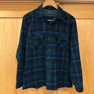 펜들턴 60s 보드셔츠 사이즈 M 옴브레 체크 USA제