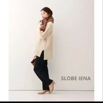 SLOBE IENA 슬로브 이에나 아란 편직 V넥 니트 울