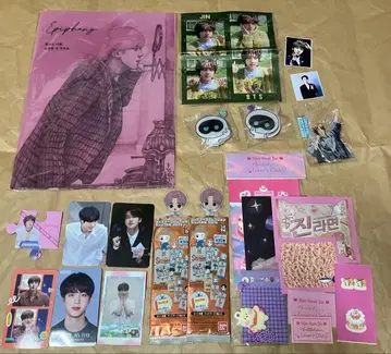 BTS 진 클리어 파일 안경 클래스 스마트폰 그립 아크릴 스탠드