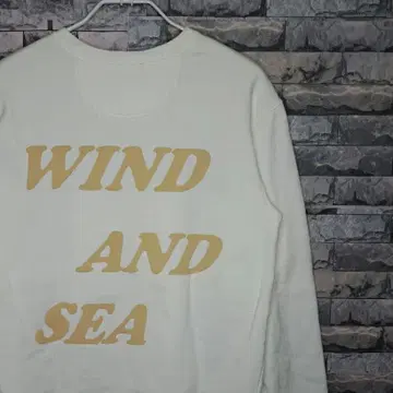 [ 새상품급! ] WIND AND SEA 위더 시 로고 맨투맨 M