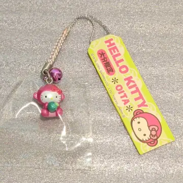 지역 한정 키티 매달기 오이타현 한정 원숭이 핑크