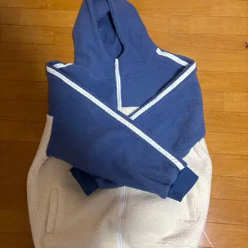 플리스 자켓 네이비/아이보리