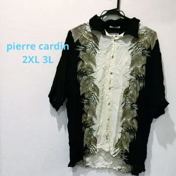 pierre cardin 셔츠 3L 2XL 레이온 하와이안 블랙 디자인