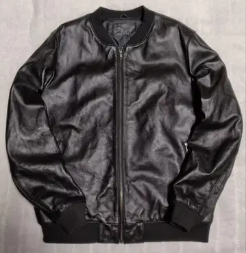 [ 소가죽 ] type MA-1 가죽 자켓 블랙