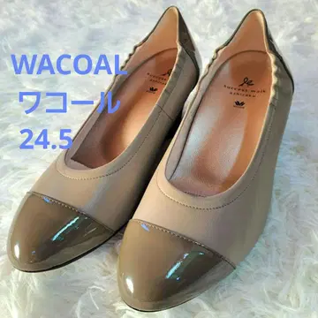 새상품급 WACOAL 와코루 24.5cm EE 웨지솔 베이지