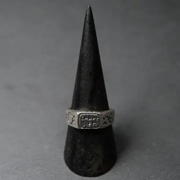 실버925 silver 총 조각 시그넷 반지/경연마 마감/18호