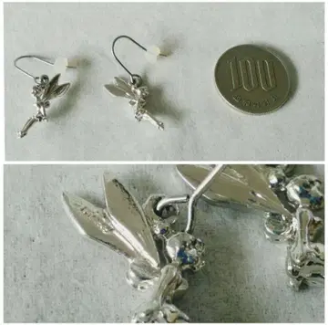 레어템 20년 이상 전 미사용 새상품 Disney 각인 팅커벨 귀걸이