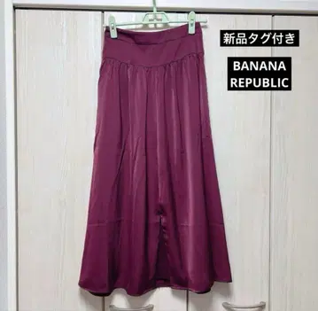 택 포함 새상품 바나나리퍼블릭 0 사이즈 와인 레드 롱 스커트