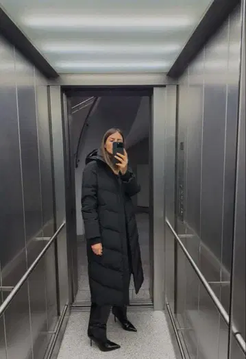 ZARA 롱 다운 코트 새상품