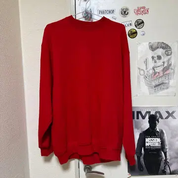 PRO CLUB 헤비 웨이트 트레이닝복 L 레드