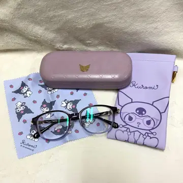 산리오 Zoff 콜라보 안경 쿠로미 세트