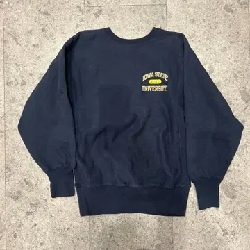 90s 새상품급 Champion 리버스 위브 M IOWA 네이비블랙