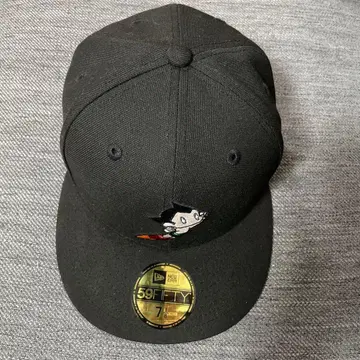 아스트로보이 자수 블랙 캡 7 1/8
