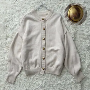 새상품급 프레임워크 2023년 메탈 버튼 2WAY 가디건 모 100%