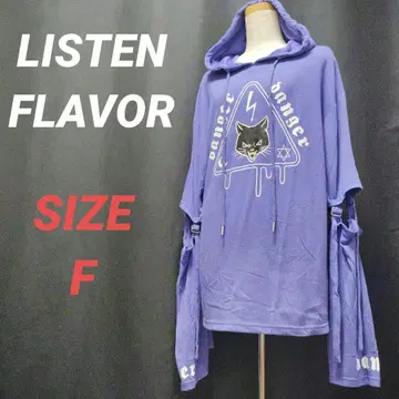 LISTEN FLAVOR 리스텐 플레이버 후드티 변형 소매 오버 사이즈