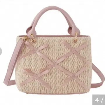 시마무라 maki melume 콜라보 리본 바스켓백 리본 바스켓백