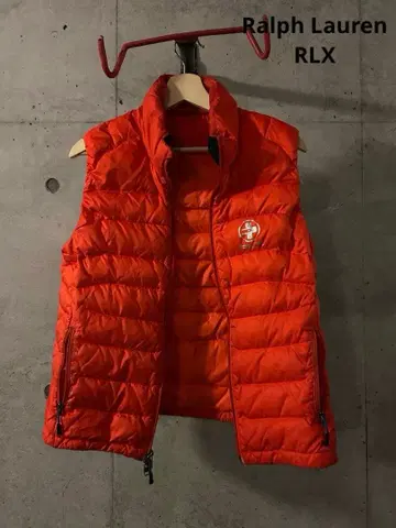 랄프 로렌 RLX 오렌지 다운 베스트