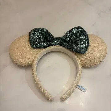 미키마우스 모양 머리띠 (스팽글 리본)