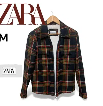 ZARA 체크 무늬 자켓 M