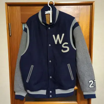 west side 울 바시티 자켓 사이즈 L