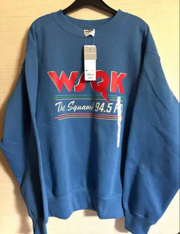 GU 스트레인저 씽즈 콜라보 맨투맨 블루 M 사이즈