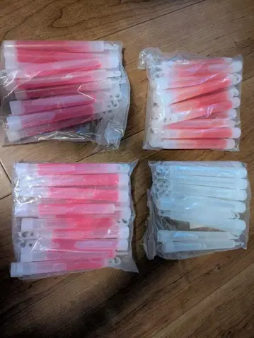 응원봉 (빨간색, 핑크, 오렌지, 파랑)