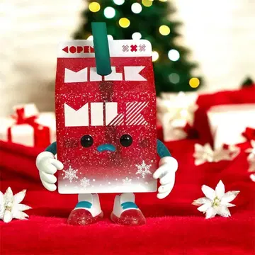 주스 박스 보이 밀크 팩 홀리데이 컬러 레드