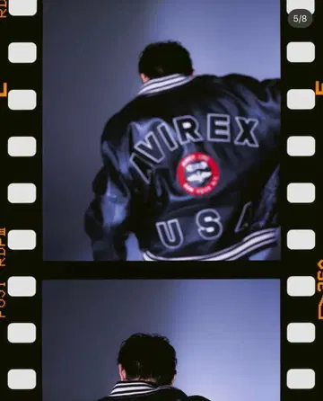 AVIREX 가죽 자켓 컨디션 최상 블랙 M 3house 착용