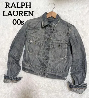 랄프 로렌 00s 데님 트래커 자켓 M 데미지 가공 G