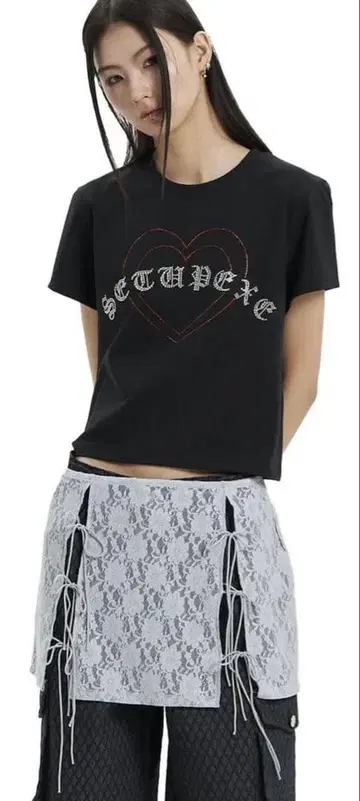 setupexe 레이스 레이어드 스커트