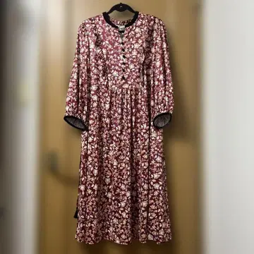 슈퍼 뷰티 44 택 포함 새상품 벨로아 사용 롱 원피스