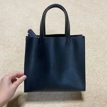 블랙 토트&숄더백 2way 스퀘어 심플 경량