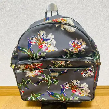 페이러 럭백 꽃무늬 그레이