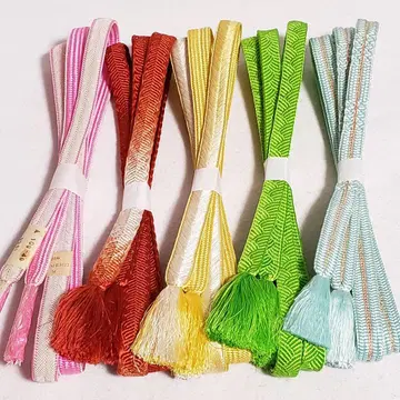 (0626) 허리띠 5점 묶음 판매 허리띠 끈 기모노 일본 의류 잡화