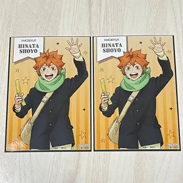 하이큐 코스모 월드 굿즈 구매 혜택 비주얼 카드 히나타 쇼요 2장