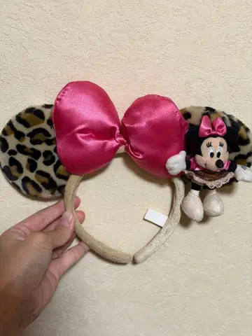 미니 마우스 레오파드 무늬 머리띠