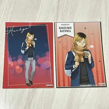 하이큐 코스모 월드 굿즈 구매 혜택 비주얼 카드 코즈메 켄마 2장