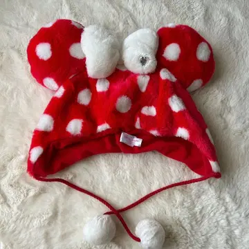 미니 마우스풍 도트 모자