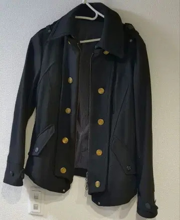 블랙 더블 브레스트 자켓