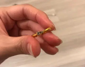 골드 밴딩 반지