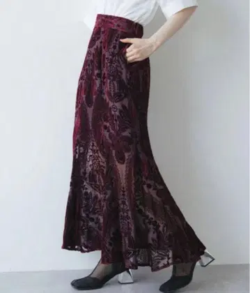 HARE 하레 시어 자카드 머메이드 스커트