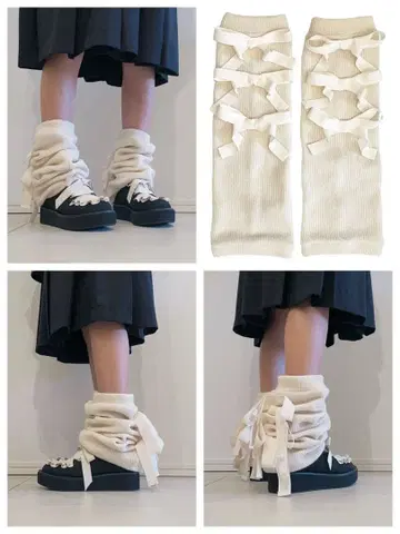 HEIHEI 리본 레그 워머 [ 새상품급 ]