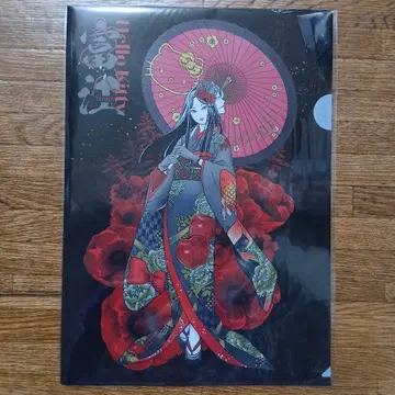 이토 준지 x 산리오 캐릭터즈 기모노 토미에 x 키티 클리어 파일