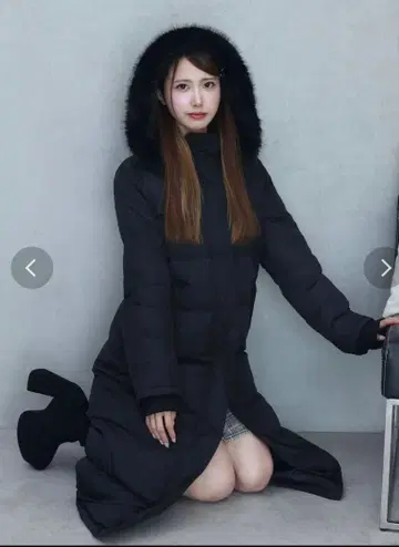 EATME 후드 다운 코트