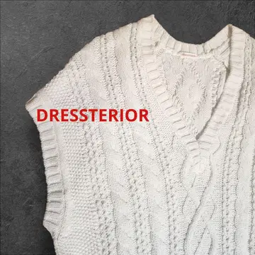 DRESSTERIOR 케이블 니트 슬리브리스 베스트 38